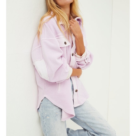 Free People Jackets & Blazers - FREE PEOPLE Ruby Shacket in Ethereal S